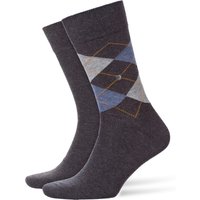 Burlington 2er Pack Socken in Uni und Argyl-Muster