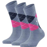 Burlington Kurzsocken Herren Socken 3er Pack – Blackpool, Baumwolle, (Packung, 3er Pack)