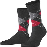 Burlington Kurzsocken Herren Socken – Manchester, Rautenmuster, (Packung, 1er Pack)