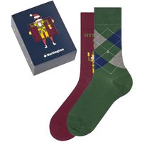 Burlington Socken X-Mas Gift Box (2-Paar) mit weihnachtlicher Geschenk-Box