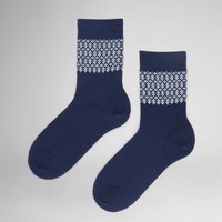 Hudson Basicsocken Nordic (1-Paar) Socken mit Norweger-Muster im Schaft